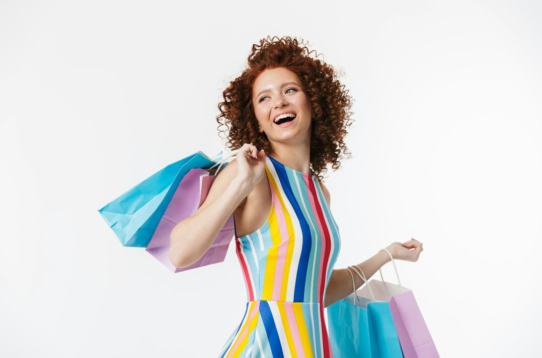 woman with shopping bag